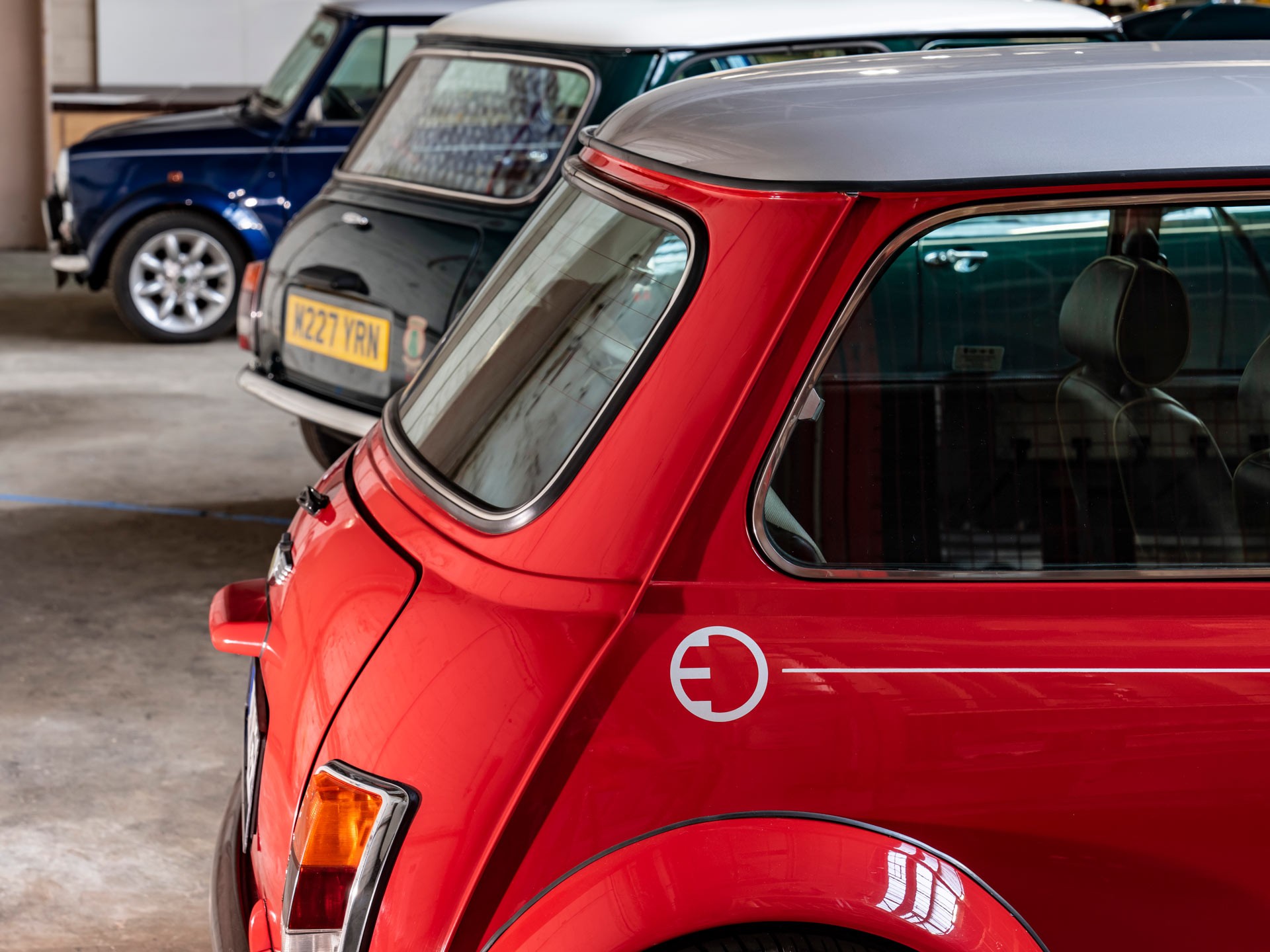 MINI Sustainability - MINI Recharged - classic mini to all-electric mini electric conversion